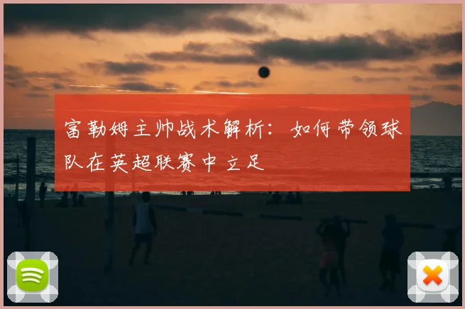 富勒姆主帅战术解析：如何带领球队在英超联赛中立足